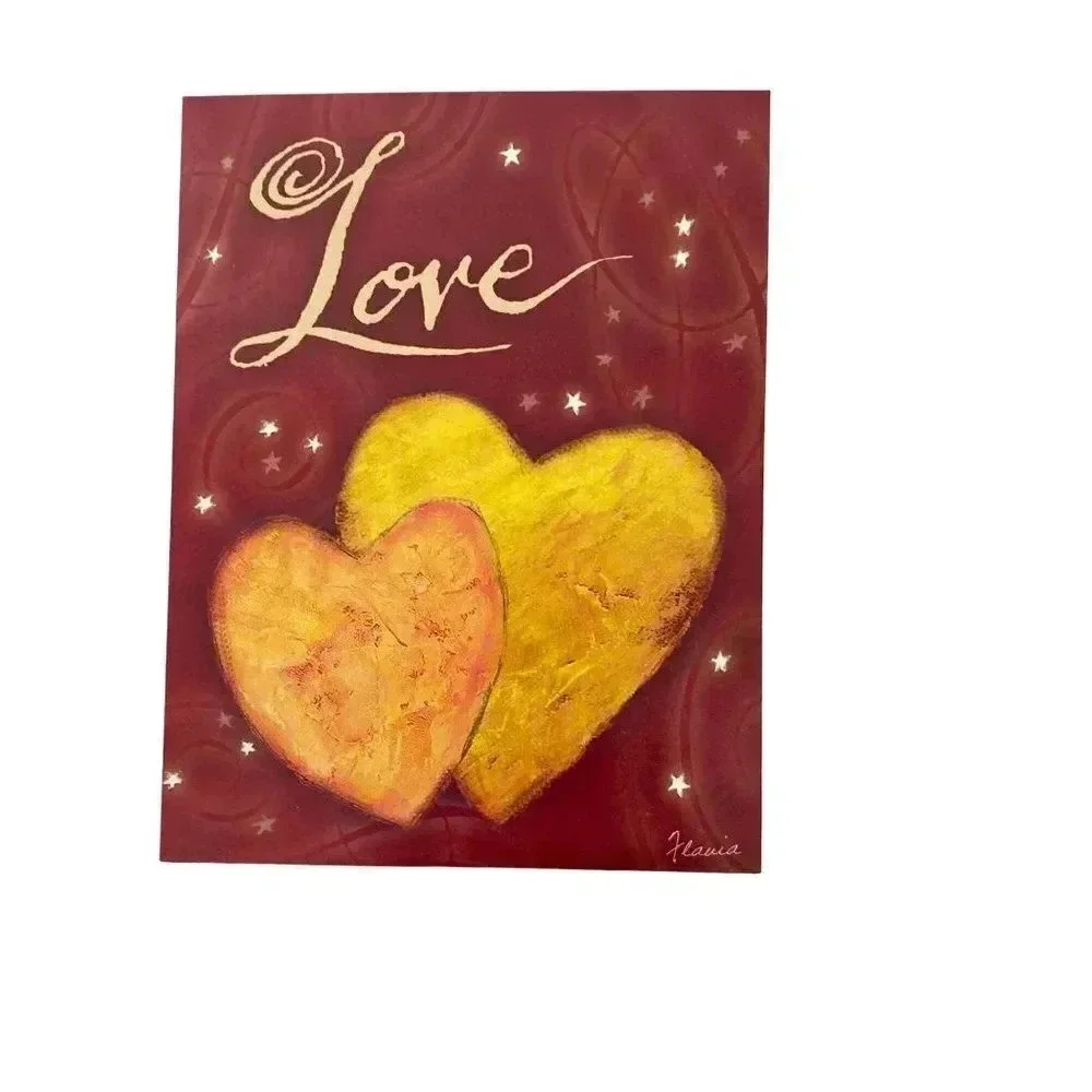 Vintage 6/pk‎ LOVE Greeting Cards Leanin' Tree Flavia Weedn NOS